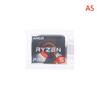 Wuyangmin RonnieWEN 5ชิ้น AMD ประมวลผลชุดฉลากสติ๊กเกอร์ A9 PRO E2 Ryzen 3 5 7โลโก้ DIY ตกแต่ง A1