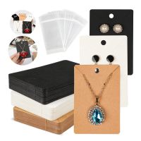 【hot】☊  50pcs Jewelry Display Card Earring for Small Business Cardboard Organizer Necklace Material Set Supplies