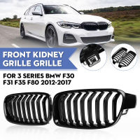 คู่ Gloss สีดำด้านหน้ากระจังหน้าสำหรับ BMW 3 Series F30 F31 F35 F80 2012-2018 Racing Grills Hood Inlet Grille