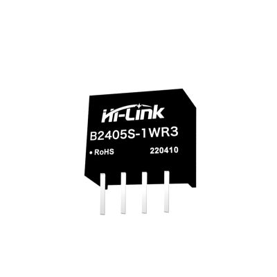 จัดส่งฟรี10ชิ้นล็อต Hi-Link ขนาดเล็กต้นทุนต่ำ5โวลต์1วัตต์ที่มีประสิทธิภาพสูง DC DC แปลงแรงดันไฟฟ้าหม้อแปลง HLK-B2405S-1WR3