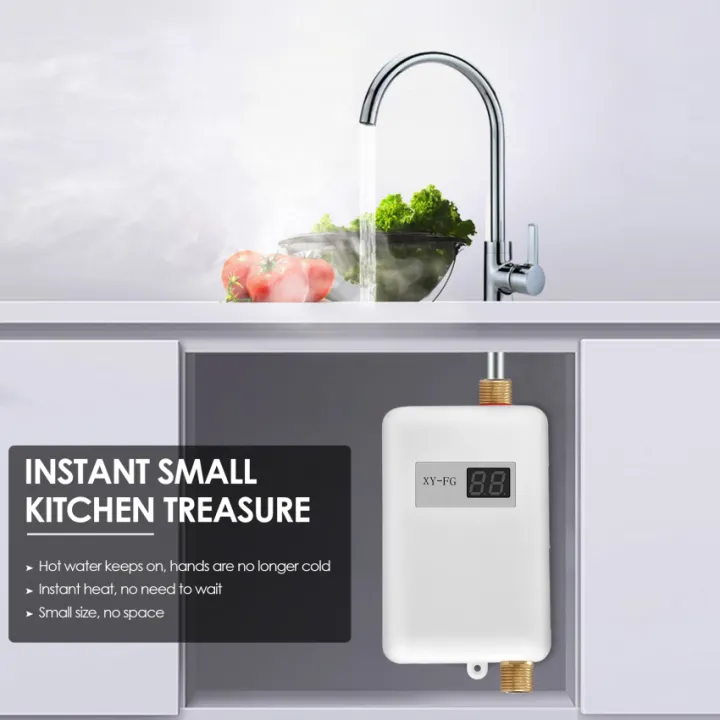 Mini Water Heater 3800w Electric Tankless Instant Hot Water Heater