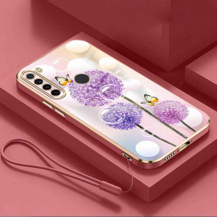 realme-5-5i-5s-6i-6-pro-c17-7i-realm7-pro-เคสยางดอกแดนดิไลออนมีสไตล์เคสปลอกกันกระแทกชุบเงา