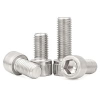 A Pack M3 M4 M5 M6 M8 304 Stainless Steel Length 4 60mm DIN912 Hexagon Hex Socket Head Cap Allen Bolt Screw