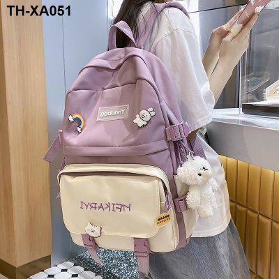 ✹┅﹊ With thick bag shoulder of female junior high school students girls some elementary backpack large capacity grade to six