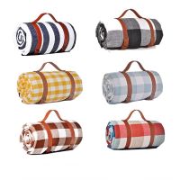 Stripe Folding Camping Mat Outdoor Beach Picnic Thicken Pad Waterproof Sleeping Camping Travel Hiking Pad Moistureproof Blanket