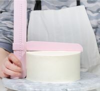 (Yetta)มีดโกนเค้กนุ่มนวลปรับ F Ondant Spatulas CakeSmoother ครีมตกแต่ง DIY Bakeware บนโต๊ะอาหาร KitchenTool