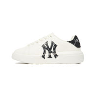 MLB Chunky Classic Heel Dia Monogram LOGO Mens and Womens CANVAS SHOES 3ASXAM82N-50BKS รองเท้าวิ่ง รองเท้าผ้าใบ รองเท้าลำลอง The Same Style In The Store