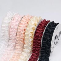 4 yards/40mm Pleated flounces skirt edge ribbon DIY handmade materials Headwear Hair bow flower gift wrap clothing accessories Gift Wrapping  Bags