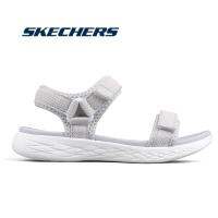 Skechers_Gorun สเก็ตเชอร์ส รองเท้าแตะ ผู้หญิง NEW GOwalk Arch Fit On-The-Go Sandals Shoes - 92700-GRY