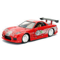 132 Fast and Furious Cars Doms Mazda RX-7 Simulation Metal Diecast Model Cars Kids Toys