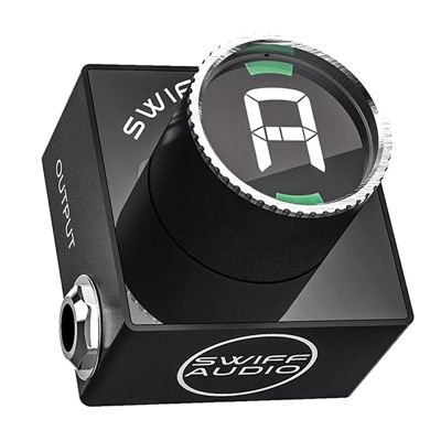 SWIFF C10 Mini Audio Pedal Tuner Replacement Spare Parts for Chromatic Guitar Bass Tuning HD LED Display Adjustable A4 Range Value 430-449Hz