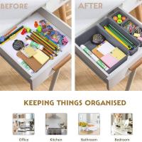 8pcset Storage drawer storage box Storage Organizer Box Drawer Make Up Brush Holder Storage Pot Jewellery Cover UK Home Storage