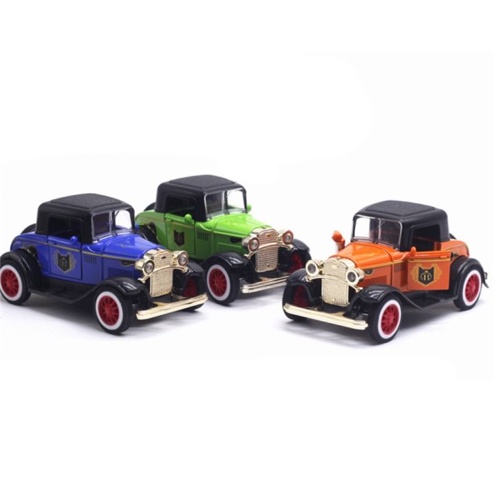 1-32-classic-vintage-convertible-car-model-alloy-vehicle-sound-light-kids-toy