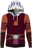 Ahsoka Tano Pullover Hoodie Sweatshirt The Clone Cosplay Casual Long Sleeve Jakcet Shirt