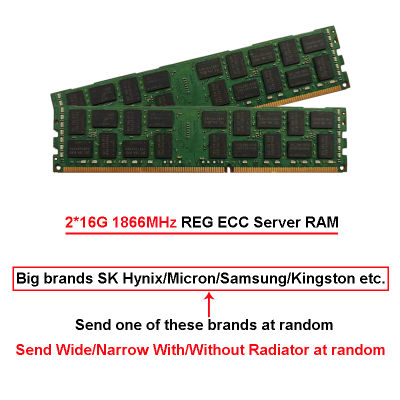 New 4G 8G DDR3 Non ECC Desktop Memory Used Brand 8G 1866MHz REG ECC RAM 16G 32G Server Memory Tested Quality Guarantee