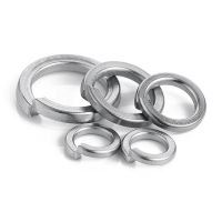 300PCS 304 Stainless Steel Spring Split Lock Washer Elastic Gasket M3 M4 M5 M6 M8 Elastic Gasket Ring Split Spring Lock