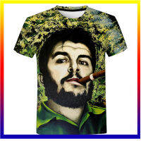 Mahusay na Hero Che Guevara na ipininta ng เสื้อยืดผู้ชาย 3 มิติ 2023 แฟชั่นล่าสุดฤดูร้อนขายร้อนแฟชั่นสบาย ๆ เสื้อยืดสั้นขนาดพิเศษ XS-5XL