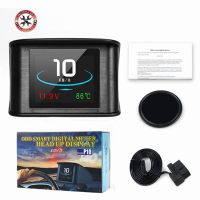 Head Up Display P10 Trip On-board Computer Car Digital Mileage OBD2 Driving Computer Display Speedometer Temperature Gauge