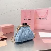 [With Box] MiumiuˉNew Wander Bag Womens Handbag Fashion Casual Shoulder Bag Crossbody Bag