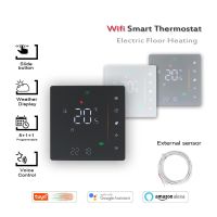 24VAC 95-240VAC warm floor electric TUYA wifi thermostat Temperature Controller LCD Touch Screen Works with Alexa Google Home