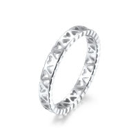 [COD] Hollow Love แหวนเหล็กไทเทเนียมแหวนคู่ชายและหญิงเครื่องประดับมือสแตนเลสในสต็อก