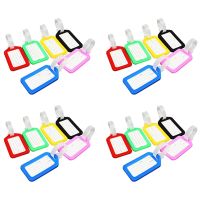 50 Travel Luggage Bag Tag Plastic Suitcase Baggage Office Name Address ID Label