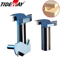 Tideway เกรดอุตสาหกรรม T-type Slotting Milling Cutter T-shaped Woodworking Router Bits Trimming Machine Engraving Boring Tool