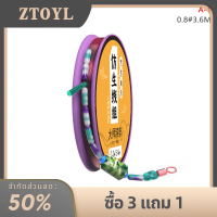 ZTOYL ชุดสายเบ็ดตกปลาสำเร็จรูปพร้อมเชือกผูกด้วยมืออุปกรณ์เสริมสายเบ็ดพร้อมสาย