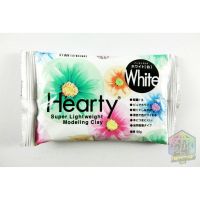 ดินปั้น HEARTY WHITE ดินญี่ปุ่น ขนาด 50g ดินปั้นโพลิเมอร์ชนิดเบาพิเศษ สามารถปั้น และผสมสีในเนื้อดินได้ ไม่นานจะแข็งตัว นำไปประทับรอยฝ่ามือและฝ่าเท้าได้ เหมาะสำหรับงานปั้นทั่วไป