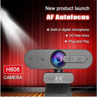 Computer Camera 1080P HD Autofocus Live Conference Camera Built-in Microphone