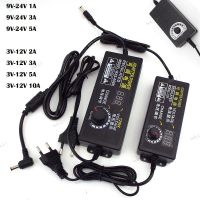 Adjustable AC 220V To DC 12V 9v 24v Power Supply Charger 9V-24V 3V-12V 1A 2A 3A 5A 10A Adapter Display LED Strip 17TH