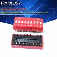 10PCS DIP Switch 9 bit Way 2.54mm Toggle Switch Red Snap Switch Wholesale Electronic WATTY Electronics