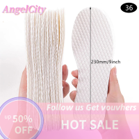 ?AngelCity 10คู่ แพ็คพื้นในรองเท้าแบบใช้แล้วทิ้งพื้นในรองเท้าเยื่อไม้ธรรมชาติแผ่นรองรองเท้าเนื้อบางระบายอากาศได้ดีและนุ่มสบาย