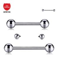 G23 Titanium Barbell Ring Stick Straight Pacifier Rod Body Jewelry Barbell Eyebrow Internal Thread Piercing Tongue 14G Body jewellery