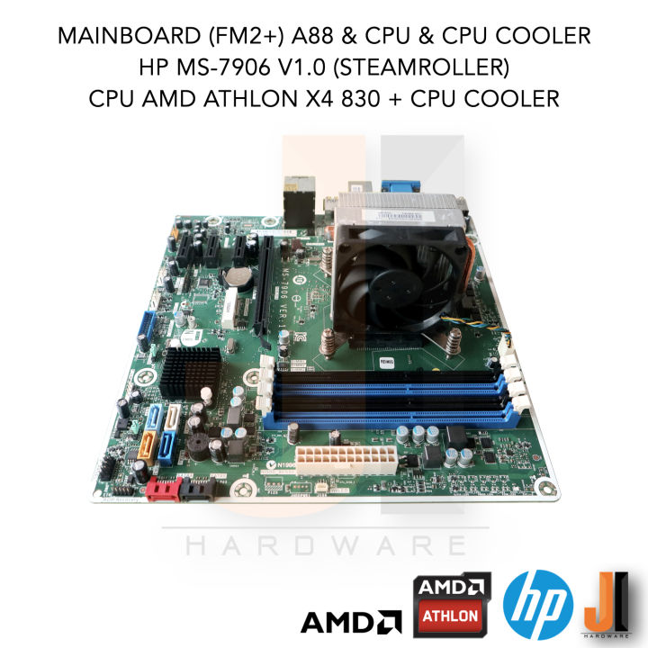 ชุดสุดคุ้ม-mainboard-fm2-a88-amd-athlon-x4-830-with-cpu-cooler-3-0-3-4-ghz-4-cores-4-threads-65-watts-สินค้ามือสองสภาพดีมีฝาหลังมีการรับประกัน