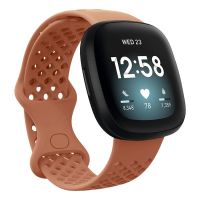 卍✳ สายนาฬิกาสำหรับ Fitbit Versa 3 สาย Breathable กีฬาสายรัดข้อมือซิลิโคนสำหรับ Fitbit Sense สร้อยข้อมือ S L