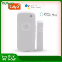 Rechargeable Wireless Sensor Alarm Tuya Smart Door Open Closed Detectors Smart Home Wifi Door Magnetic Sensor App Remote Control Household Security Sy