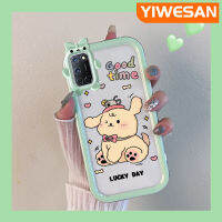 YIWESAN เคสสำหรับ OPPO A52 A72 A92 4G,เคสนิ่มซิลิโคนลูกสุนัขน่ารักป้องกันเลนส์หลายสีเคสมือถือสาวน่ารักกันกระแทกทนทานและรอยขีดข่วน