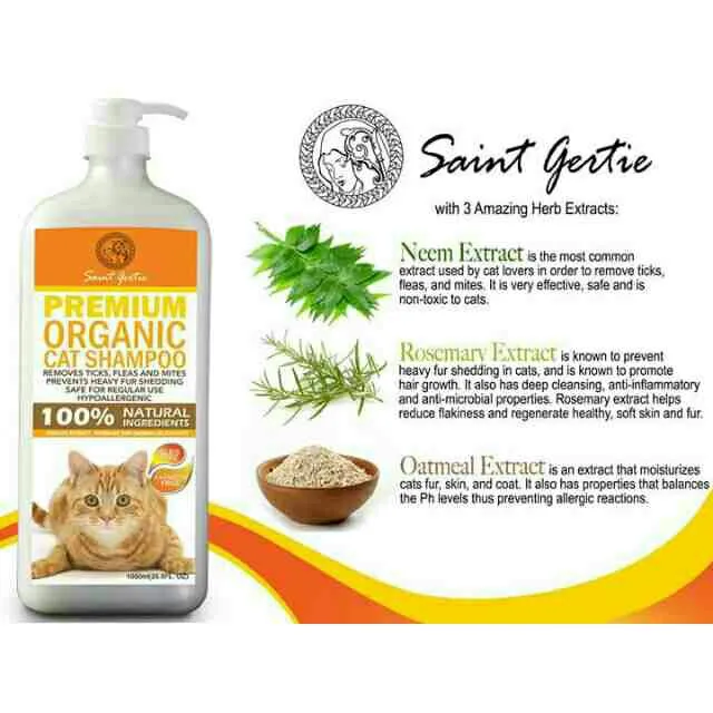 SAINT GERTIE Premium Oganic Cat Shampoo SWEET EMBRACE Scent 1050mL Lazada PH