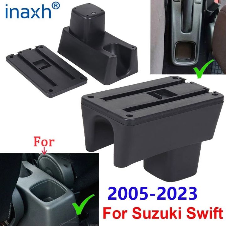 สำหรับ-suzuki-swift-ที่วางแขนสำหรับ-suzuki-swift-ที่เท้าแขนในรถอุปกรณ์เสริมรถยนต์รายละเอียดภายในกล่องเก็บของส่วนการดัด2005-2023
