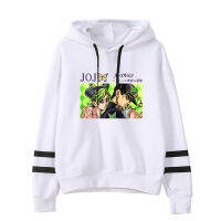 2019JOJOS BIZARRE ADVENTURES Hoodie เสื้อกันหนาวพร้อมกระเป๋าสำหรับ Tenns ผู้ชายผู้หญิงใหม่แขนบาร์ Hooded เสื้อกันหนาว All-Match ฤดูใบไม้ผลิและฤดูใบไม้ร่วงคู่ Hooded Jacket2023