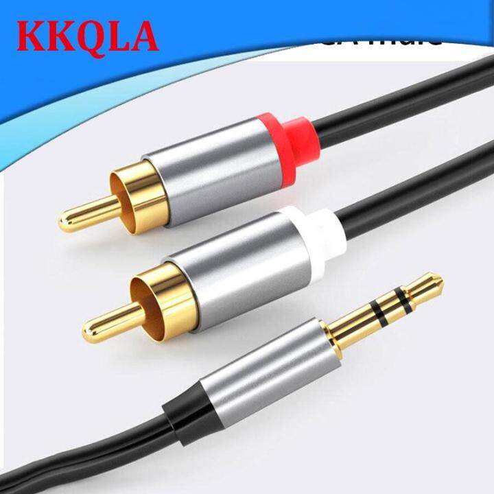 qkkqla-1-3meter-3-5mm-male-jack-to-2-rca-audio-cable-connector-speaker-wire-2rca-to-3-5-male-splitter-aux-cord-for-tv-pc-amplifier-dvd