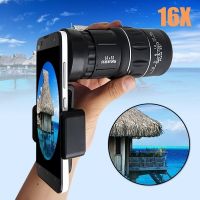 16X Telescope Zoom Lens Monocular With Tripod Mobile Phone Camera Lens For IPhone Samsung Smartphones for Camping Hunting Sports