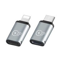 Mini สำหรับอะแดปเตอร์ไฟชายไปยังสายเคเบิลชนิด C สำหรับ12 11 OTG USB C เป็นอะแดปเตอร์ให้แสงสว่างเหมาะสำหรับ Huawei ที่เหมาะกับ Samsung