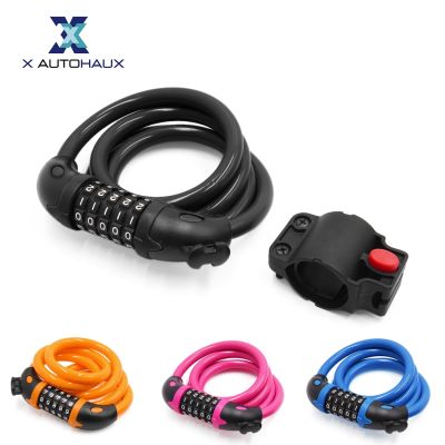 【CW】 X Autohaux Universual Lock 5 Digit Code Combination Security 1200 mm Cable Cycling