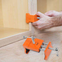 2 ชิ้นตู้ Claw อลูมิเนียมอัลลอยด์ตู้ Claw Clamps สำหรับติดตั้ง Cabinetry Face กรอบสีส้ม