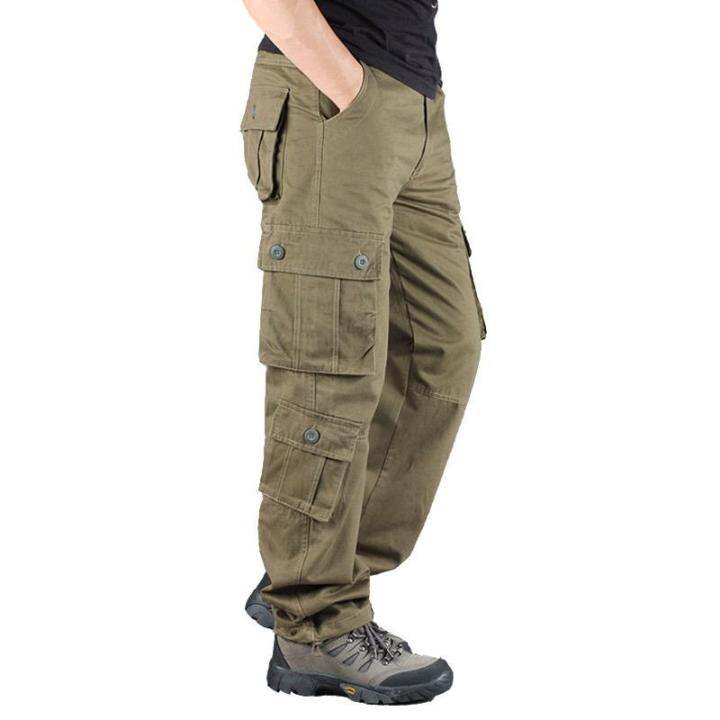 2021workwear-trousers-mens-outdoor-sports-fishing-hiking-running-pants-multi-pocket-loose-straight-military-tactical-pants