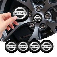 สติกเกอร์ติดหมวกดุมล้อใหม่4ชิ้น/เซ็ต56มม. สำหรับรถยนต์ Nissan Nismo X-Trail Almera Qashqai Tiida Patrol Y62 Teana J32 V36ขอบฟ้า