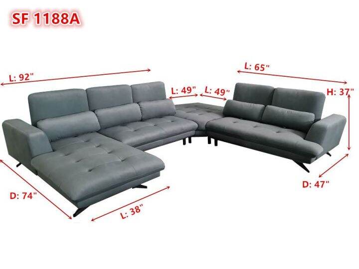 Modern Design 2+3 Seater Sofa Set ( Delivery B y Seller) Furniture