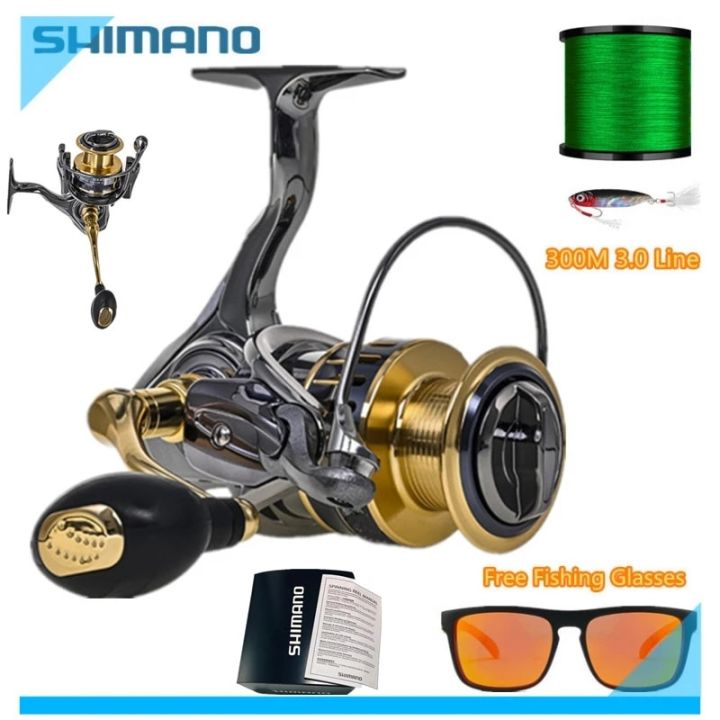 Shimano High Speed 5.5:1 Fishing Spinning Reel Anti-Corrosion Bait Casting  Reel Saltwater Freshwater Sea Fishing Tools